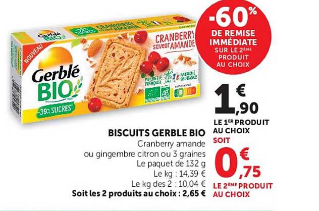 BISCUITS GERBLE BIO
