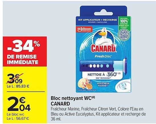 Bloc nettoyant WC(d) CANARD