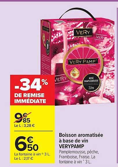 Boisson aromatisée à base de vin VERYPAMP