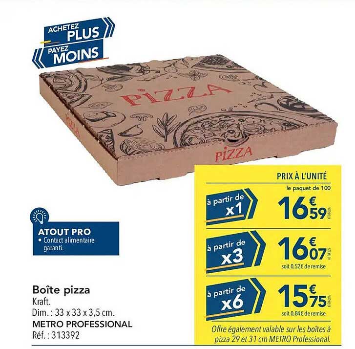 Boîte pizza Kraft.