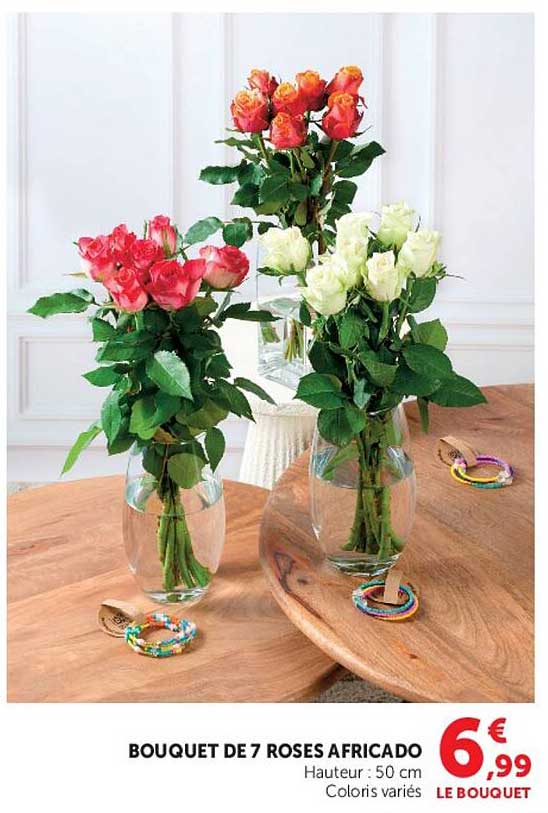 BOUQUET DE 7 ROSES AFRICADO