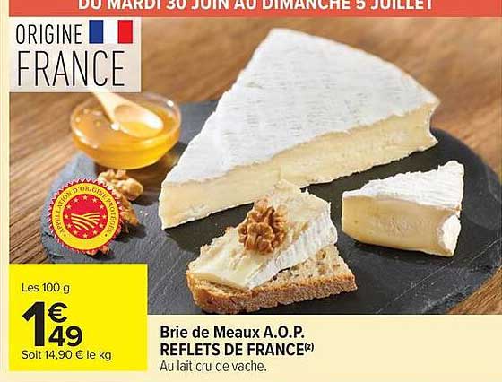 Brie de Meaux A.O.P. REFLETS DE FRANCE
