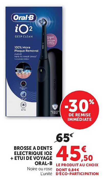BROSSE A DENTS ELECTRIQUE IO2 + ETUI DE VOYAGE ORAL-B
