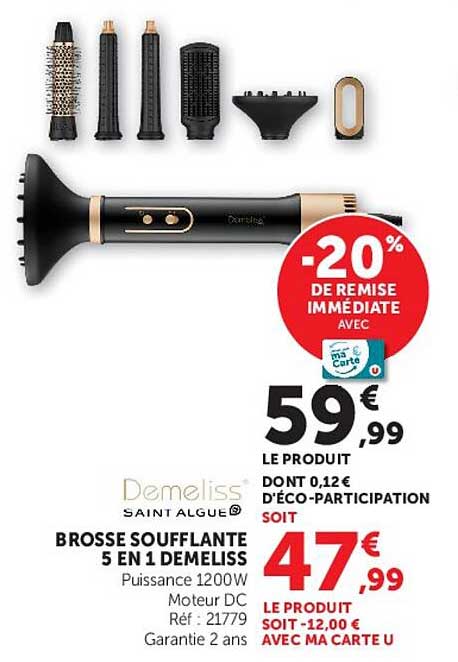 BROSSE SOUFFLANTE 5 EN 1 DEMELISS