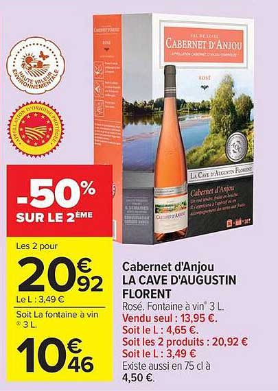 Cabernet d'Anjou LA CAVE D'AUGUSTIN FLORENT