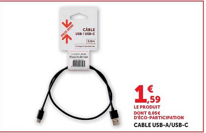 CABLE USB-A/USB-C