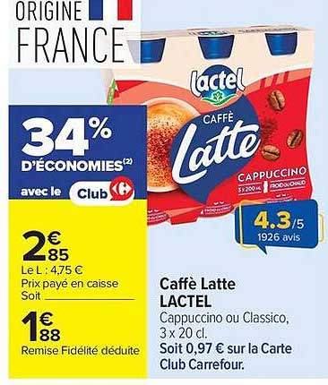 Caffè Latte LACTEL