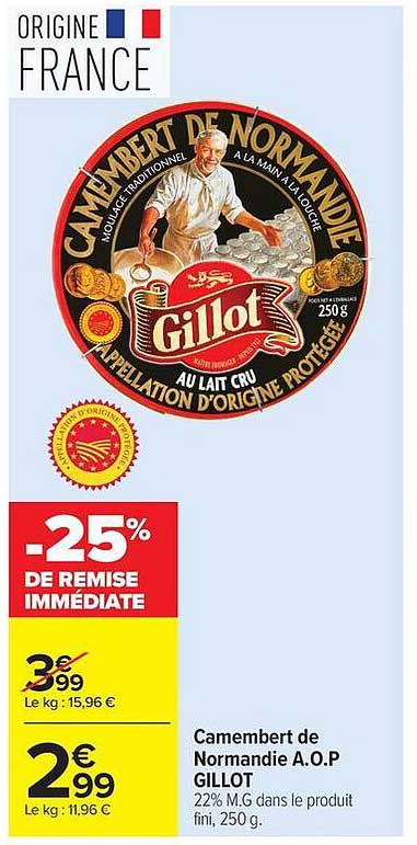 Camembert de Normandie A.O.P GILLOT