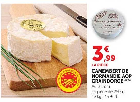 CAMEMBERT DE NORMANDIE AOP GRAIN DORGE(6)G