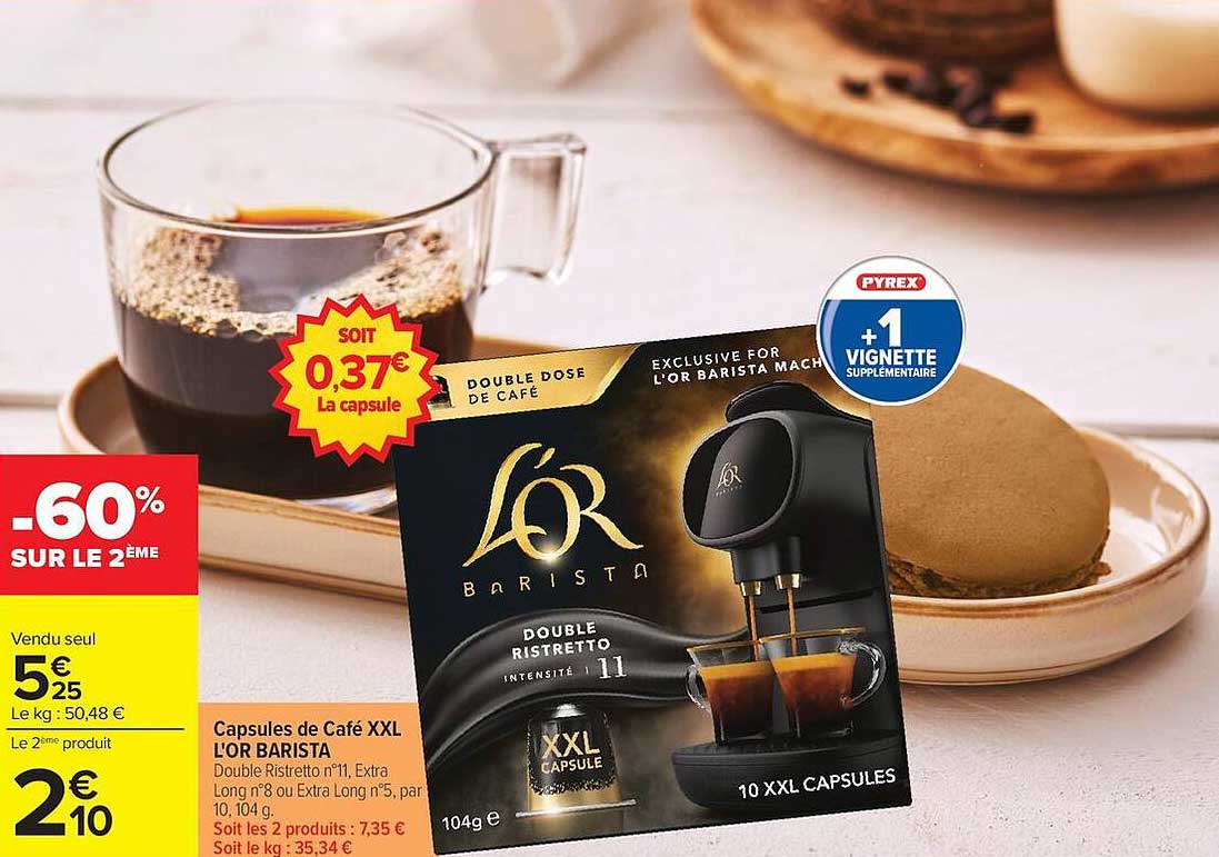 Capsules de Café XXL L'OR BARISTA
