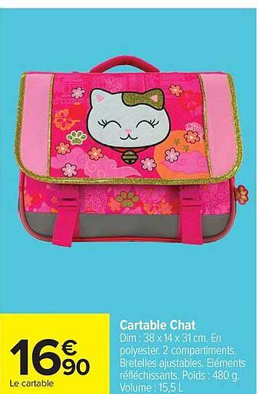 Cartable Chat