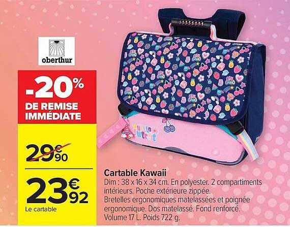 Cartable Kawaii