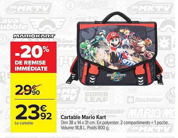 Cartable Mario Kart