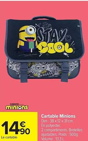 Cartable Minions
