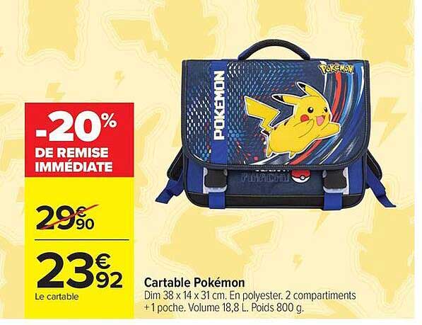 Cartable Pokémon