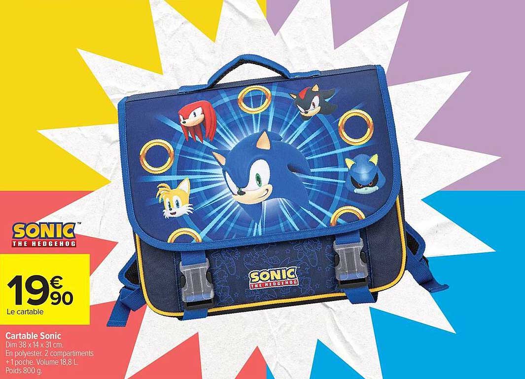 Cartable Sonic