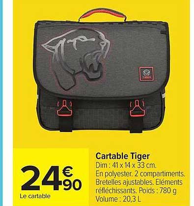 Cartable Tiger
