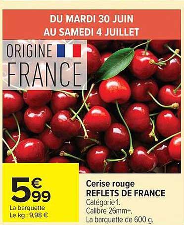 Cerise rouge REFLETS DE FRANCE