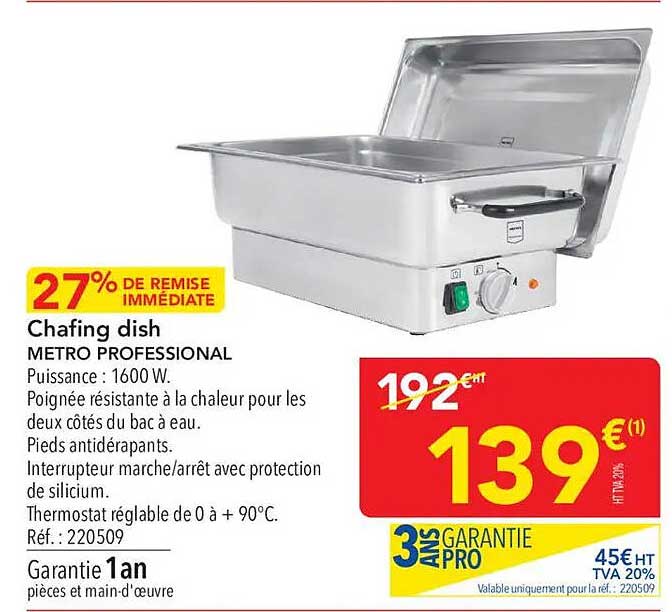 Chafing dish METRO PROFESSIONAL