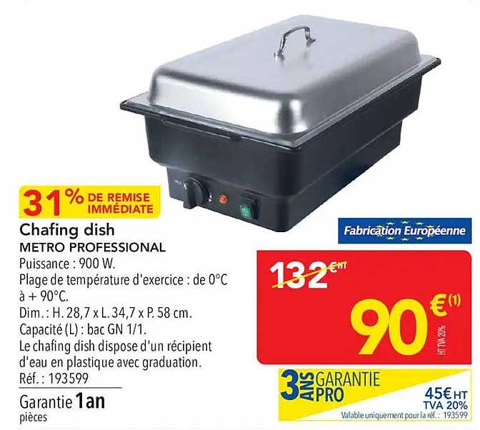 Chafing dish METRO PROFESSIONAL