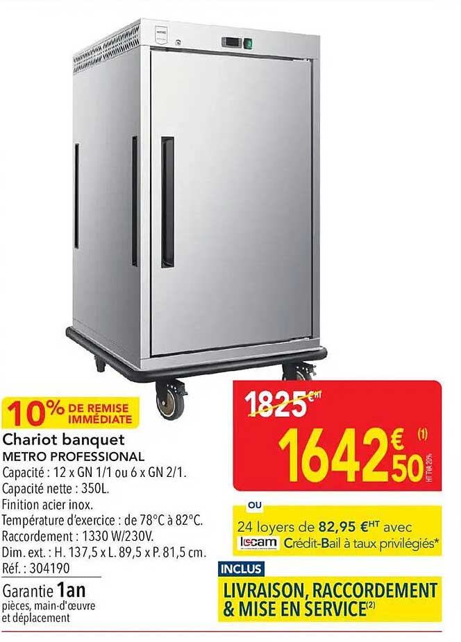 Chariot banquet METRO PROFESSIONAL