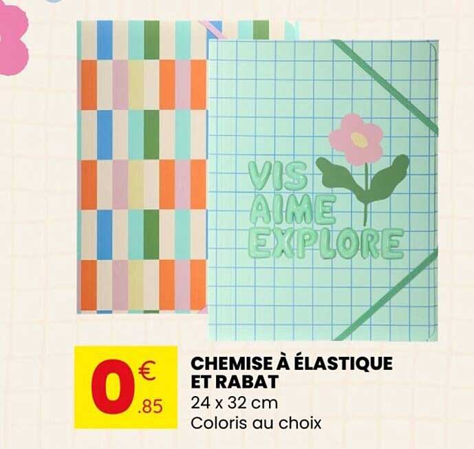 CHEMISE À ÉLASTIQUE ET RABAT