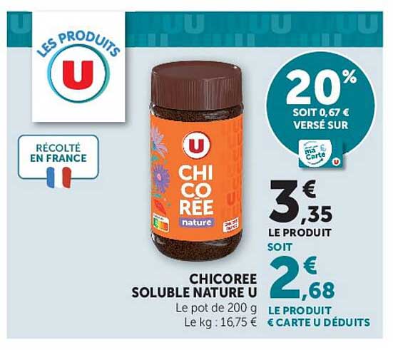 CHICORÉE SOLUBLE NATURE U