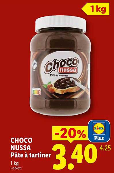 CHOCO NUSSA Pâte à tartiner