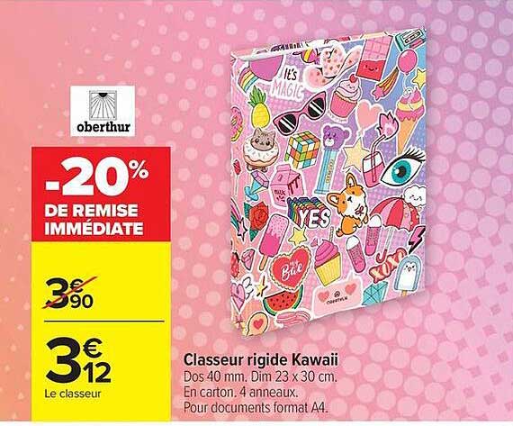 Classeur rigide Kawaii