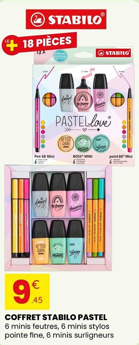 COFFRET STABILO PASTEL