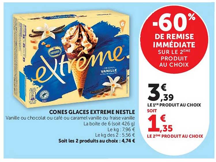 CONES GLACES EXTREME NESTLE