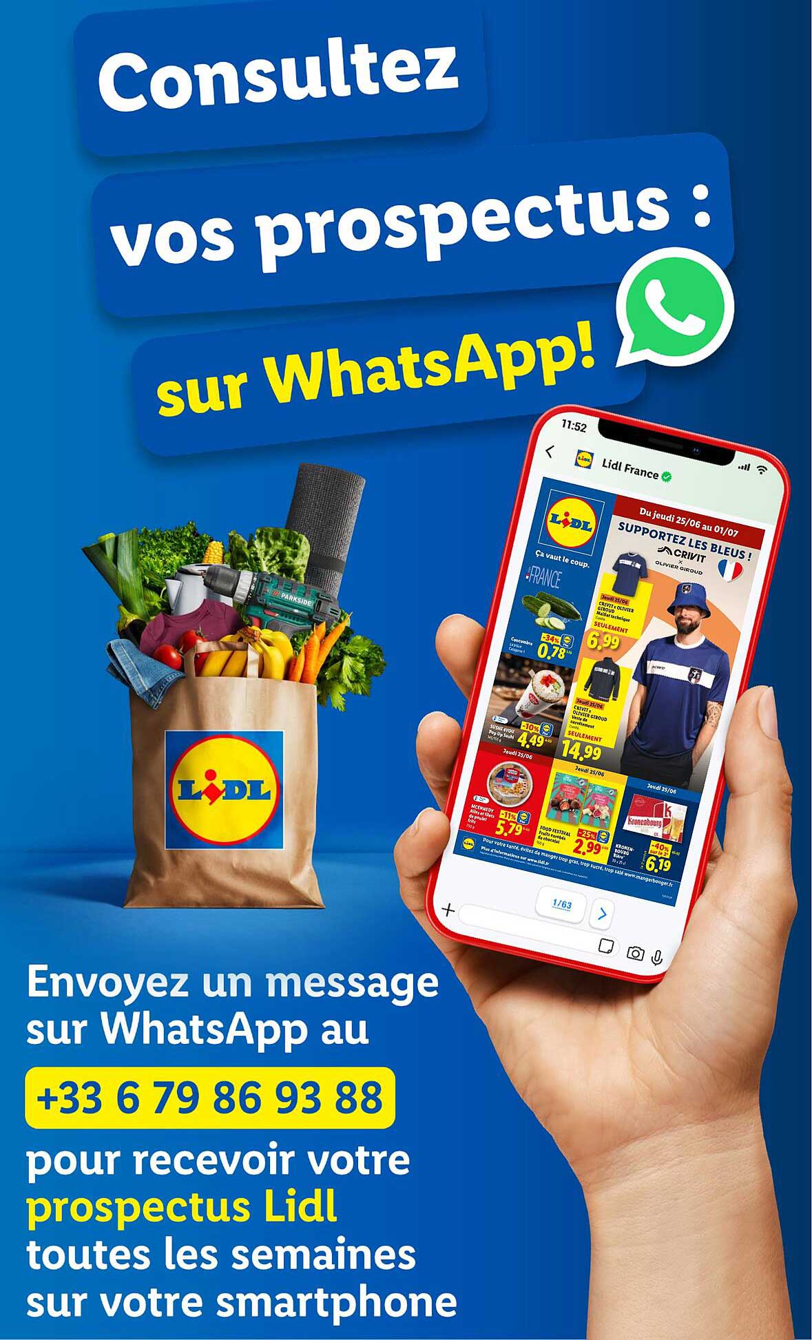 Consultez vos prospectus : sur WhatsApp!