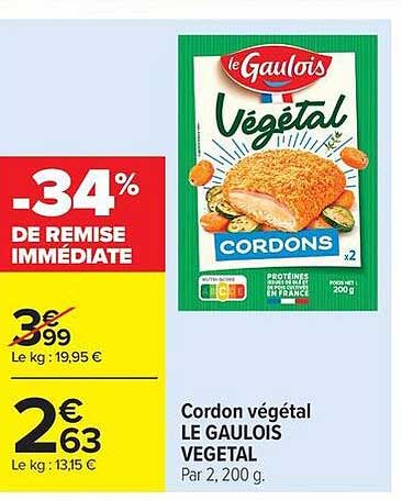 Cordon végétal LE GAULOIS VEGETAL