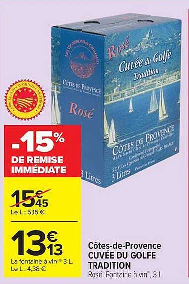 Côtes-de-Provence CUVÉE DU GOLFE TRADITION
