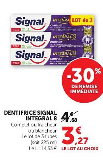 DENTIFRICE SIGNAL INTEGRAL 8