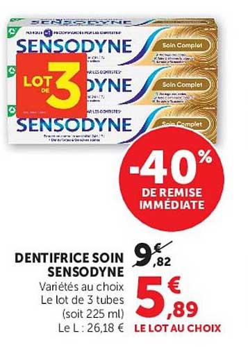 DENTIFRICE SOIN SENSODYNE