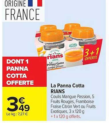DONT 1 PANNA COTTA OFFERTE