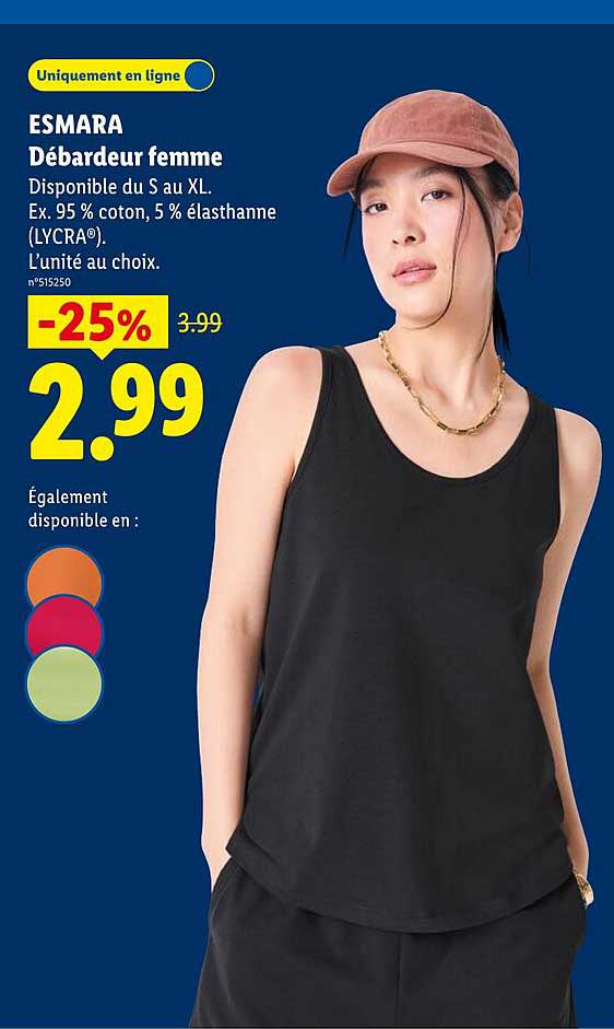 ESMARA Débardeur femme
