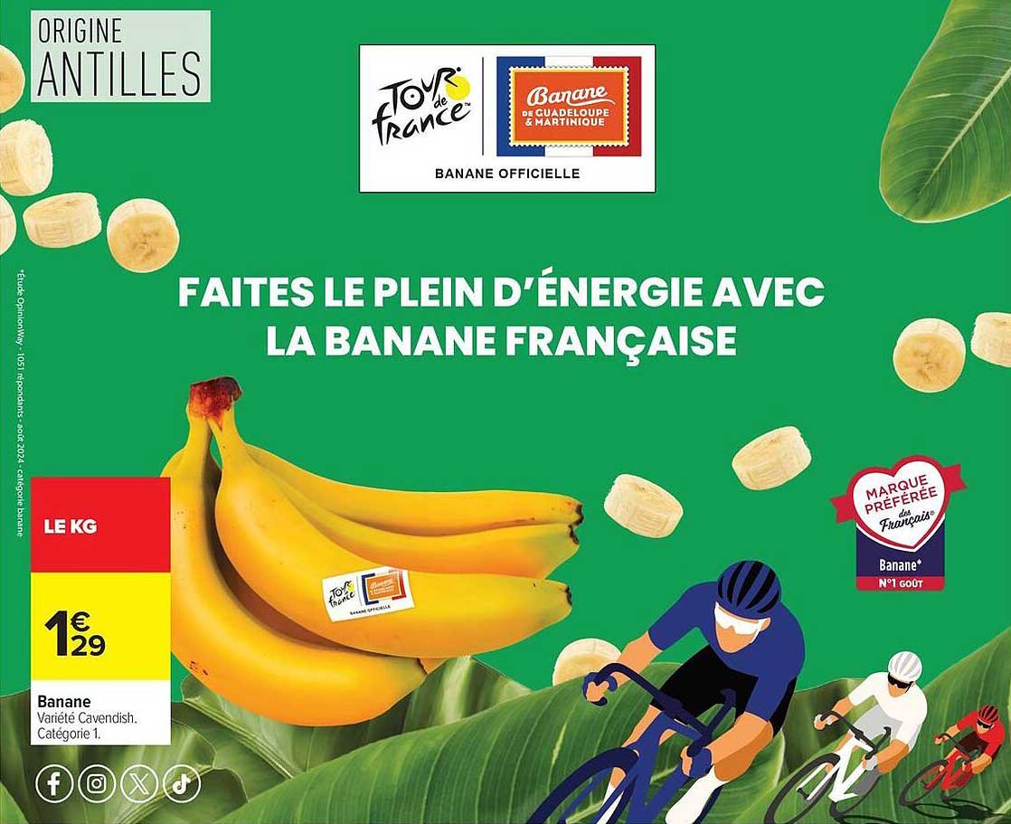 Faites le plein d’énergie avec la banane française
