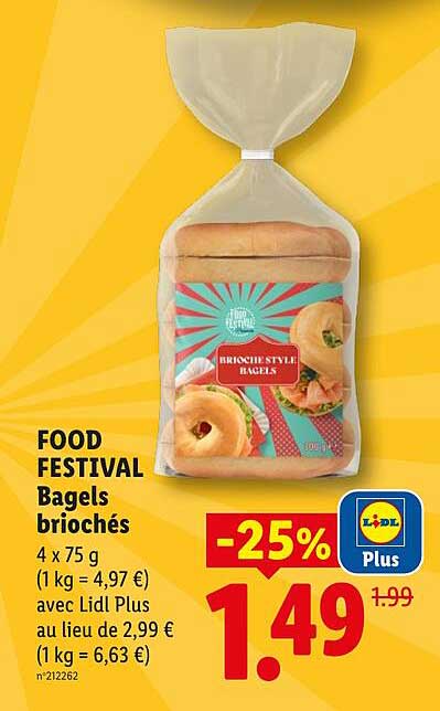 FOOD FESTIVAL Bagels briochés