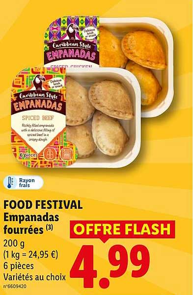 FOOD FESTIVAL Empanadas fourrées