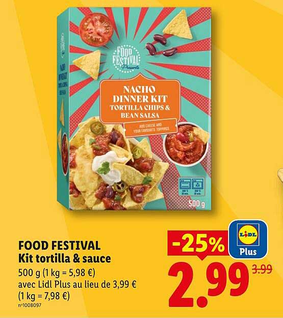 FOOD FESTIVAL Kit tortilla & sauce