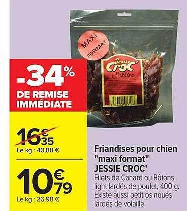 Friandises pour chien "maxi format" JESSIE CROC