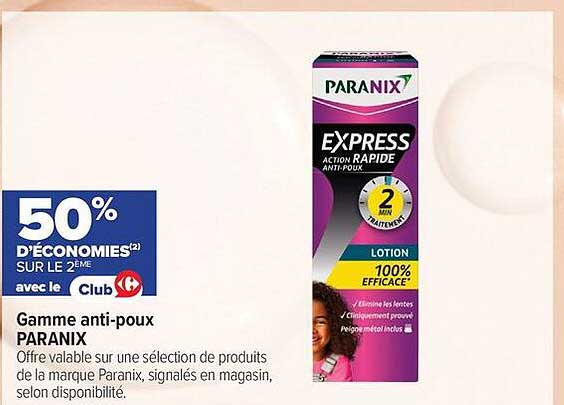 Gamme anti-poux PARANIX