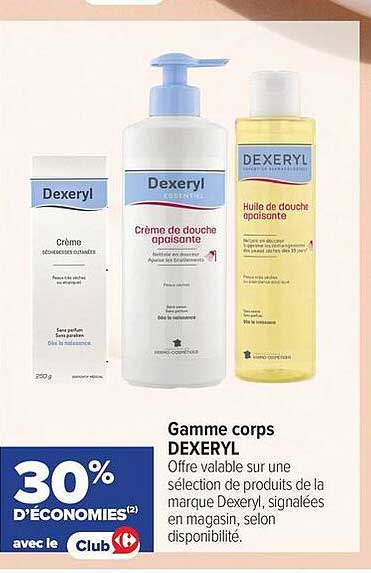 Gamme corps DEXERYL