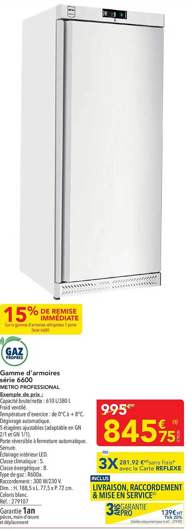 Gamme d'armoires série 6600 METRO PROFESSIONAL