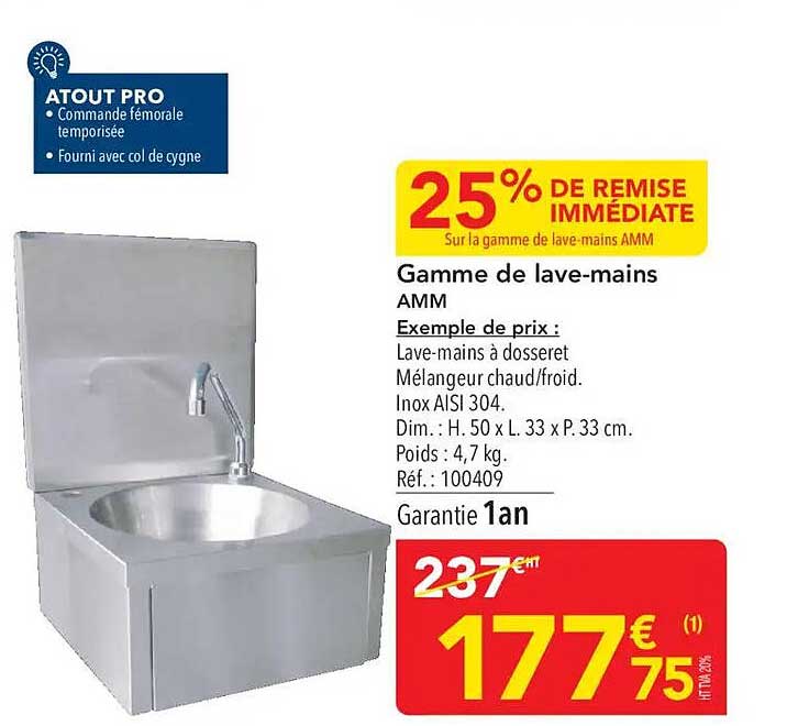 Gamme de lave-mains AMM