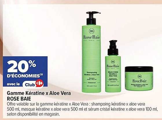 Gamme Kératine x Aloe Vera ROSE BAIE