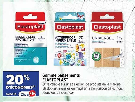 Gamme pansements ELASTOPLAST