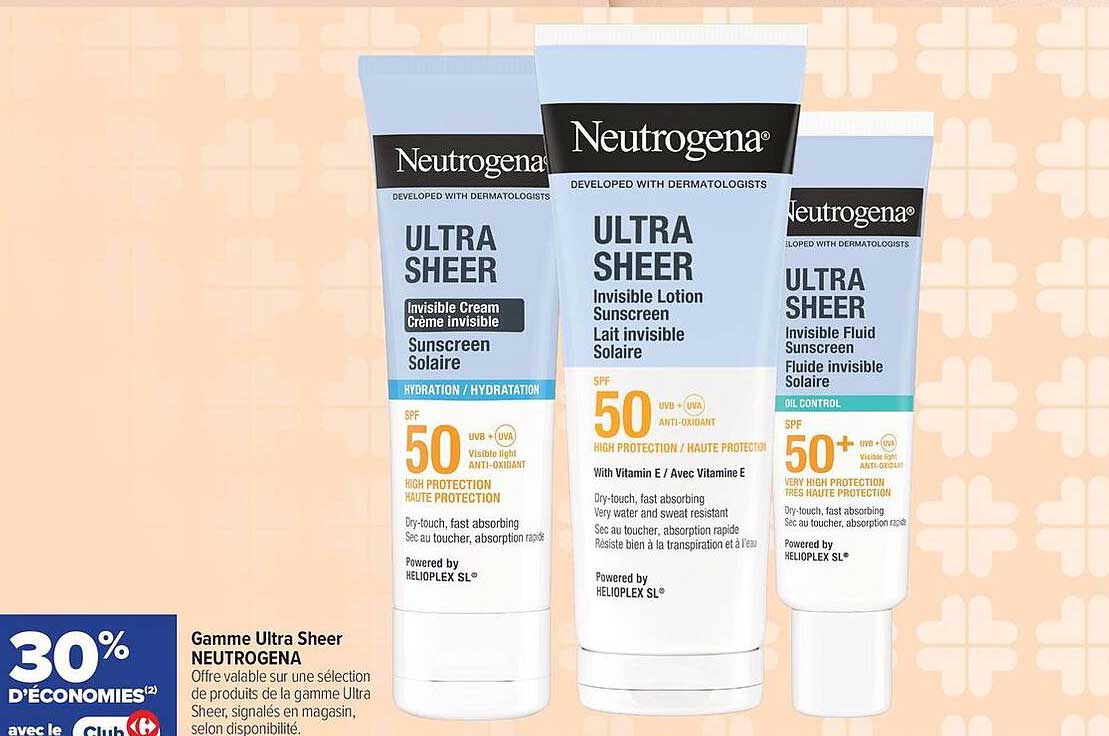 Gamme Ultra Sheer NEUTROGENA